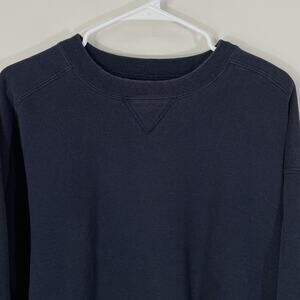 Vintage 90s LL Bean Russell Athletic Navy Washed Sweatshirt XL Rare Made in USA